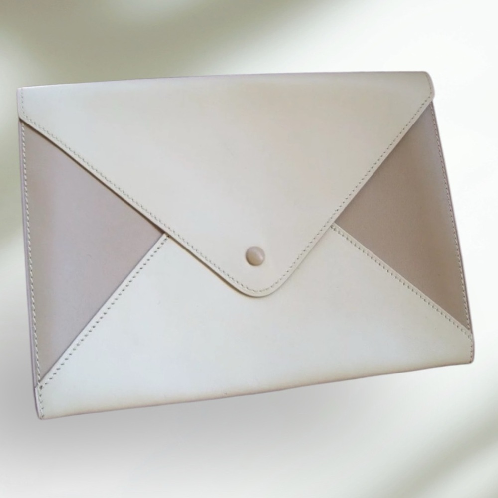 Authentic Hermes Leather Envelope Clutch
